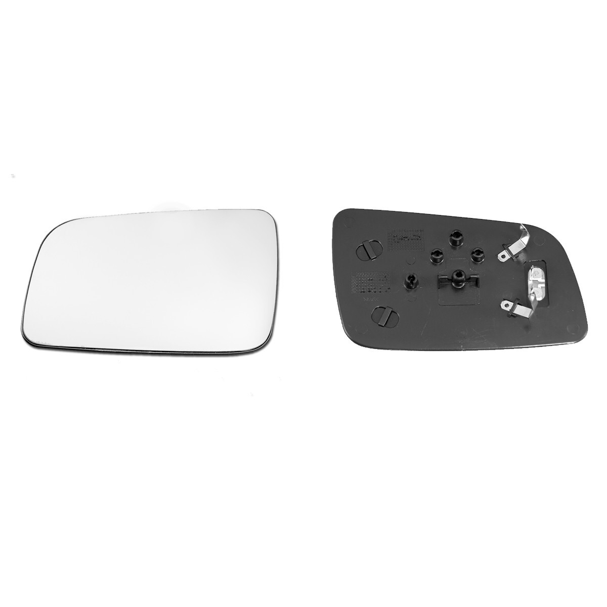 VAUXHALL ASTRA 98->03 DOOR MIRROR GLASS SILVER CONVEX,HEATED & BASE LEFT SIDE