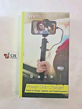 Vivitar Creator Series Power Grip Charger Selfie Stick With Charger - New