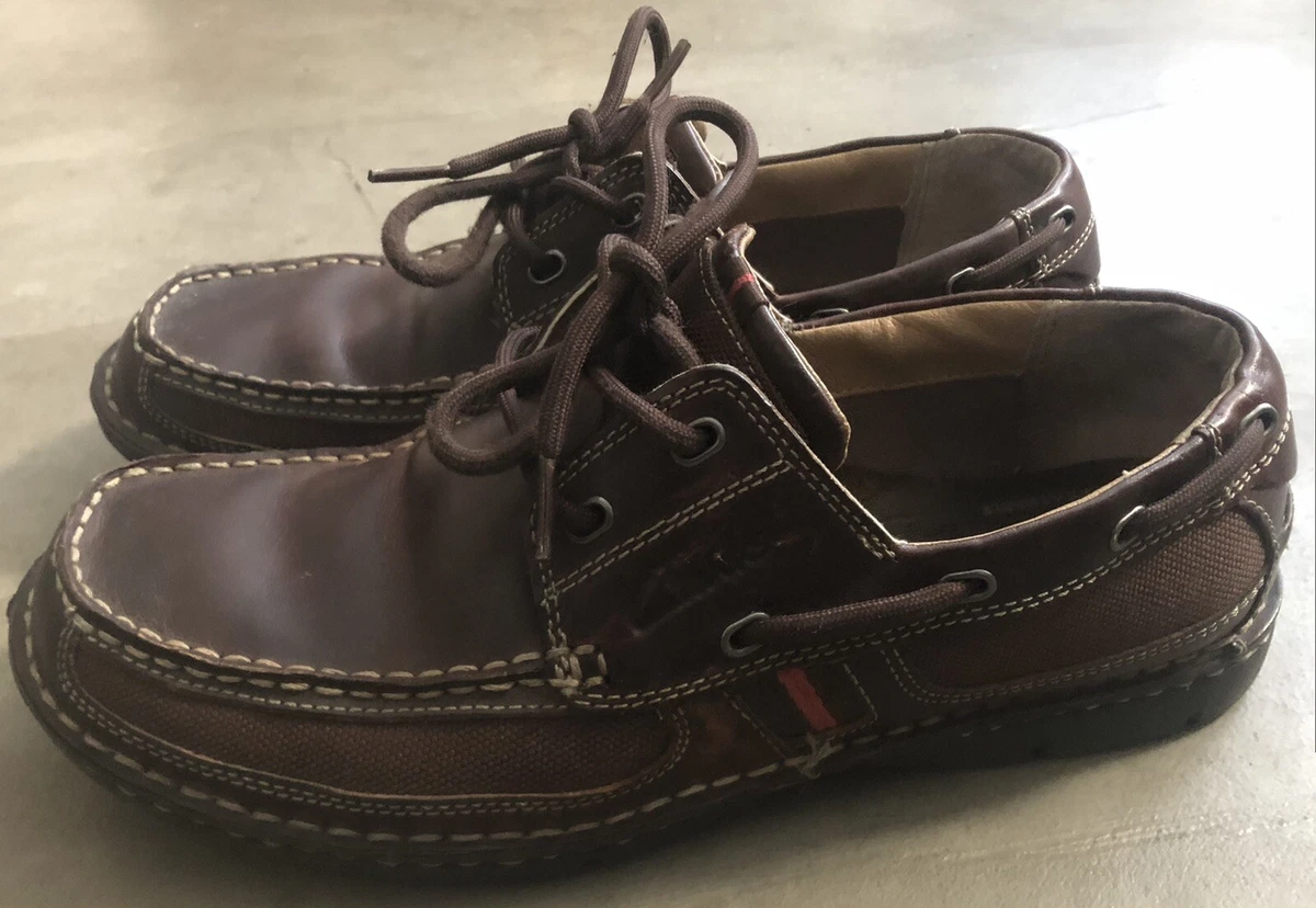 Clarks XTR Lite Mens Boat Shoes Casual Size 8.5 M dark brown color