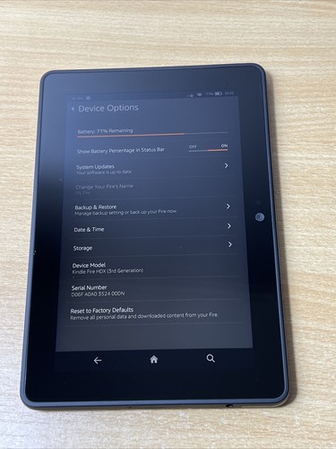 Amazon Kindle Fire C6R7NC 12GB Android Tablet Wi-Fi Black - Picture 5 of 6