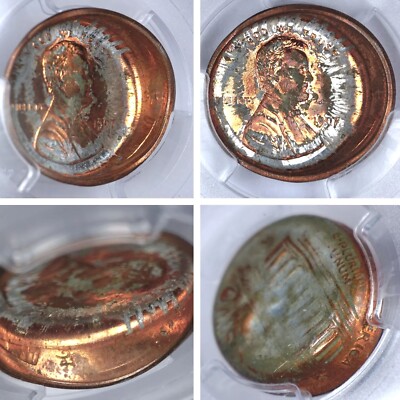 1997 Double Strike Cupped Massive Die Cap Struck Rare Mint Error PCGS MS64RD