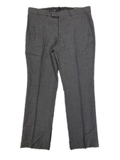 Kenneth Cole Men's Precision Fit Dress Trousers Charcoal