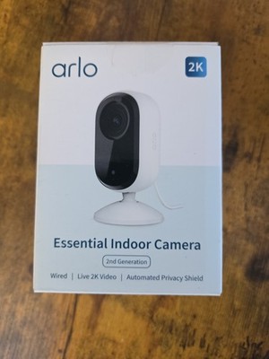 NEW - Arlo Essential Indoor Camera HD (2nd Gen) Wired Security Camera