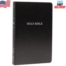 KJV, Gift and Award Bible, Leather-Look, Black, Red Letter, Comfort Print: Holy