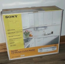 SONY IFC-CD523 FM AM CD PLAYER KITCHEN CLOCK RADIO UNDER CABINET NEW IN BOX NOB