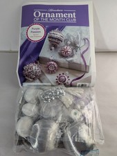 Herrschners Ornament Of Month Kit Craft Purple Passion Retired Set Christmas