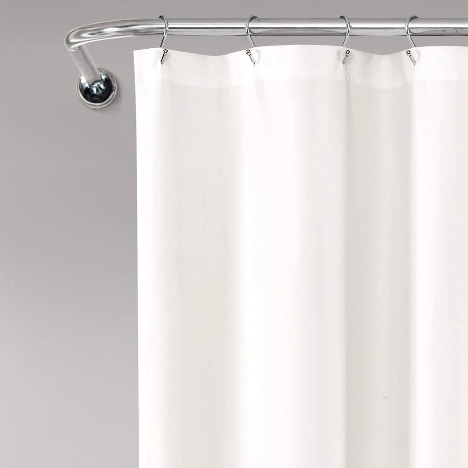 Cortina de Ducha Floral Aprile Individual 72" W x 72" L Amarillo y Gris - Espectáculo Floral... Foto 3 de 4