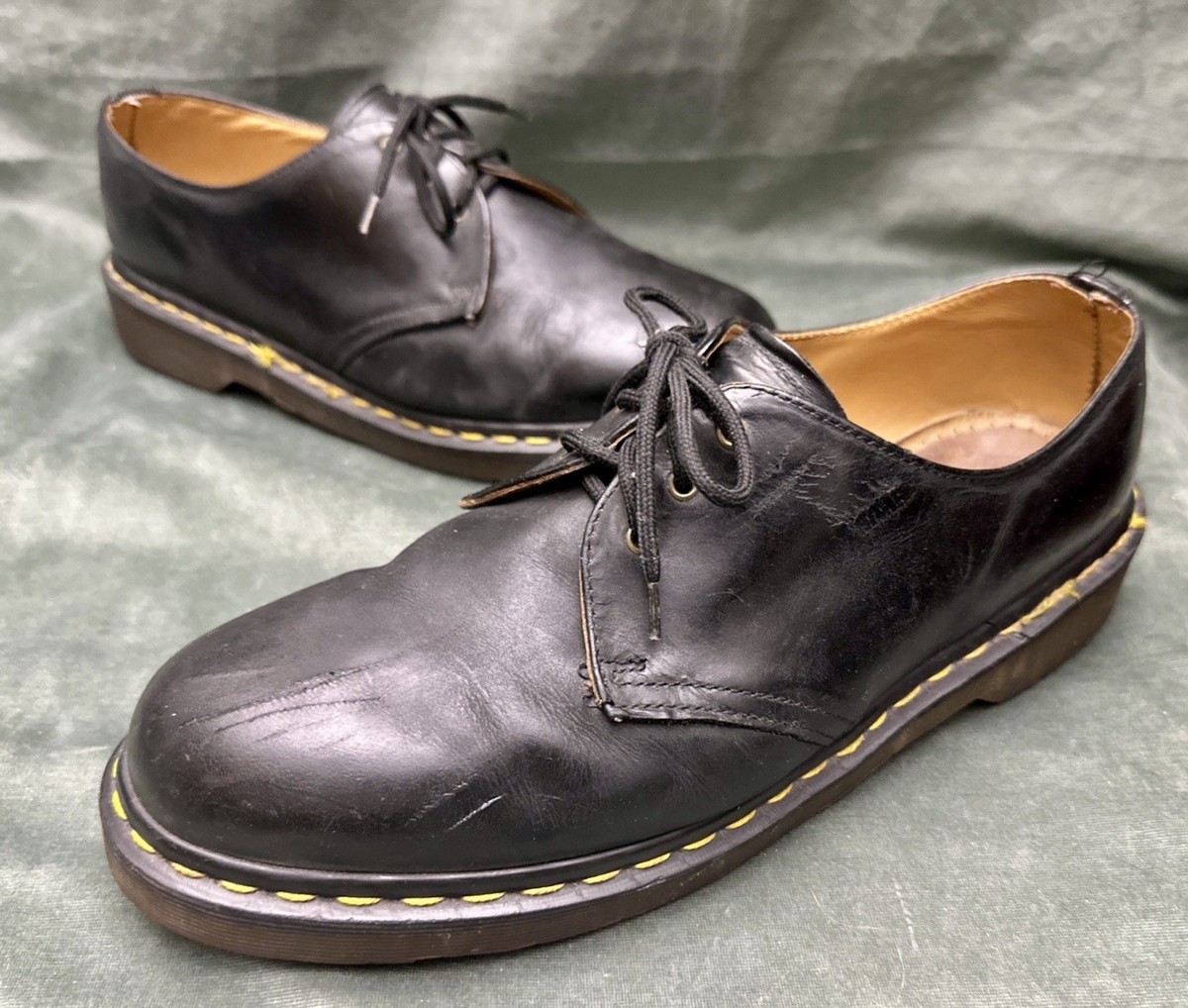 Vintage Dr Martens Made in England Black Leather Oxford  display picture 2