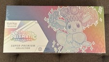 New Sealed Pokémon Prismatic Evolutions Super Premium Collection Box
