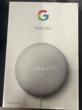 Google Nest Mini (2nd Generation) Smart Speaker - Chalk for sale