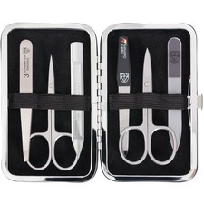 - brand quality 6 piece manicure pedicure kit set - stainless steel nail care...