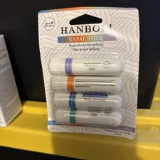 Hanboli Nasal Inhaler Stick (Mint, Tropical,Wintermint, Lavender)NEW, SEALED 1a