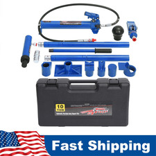 10 Ton Hydraulic Jack Air Pump Lift Ram Body Frame Porta Power Repair Kits Blue