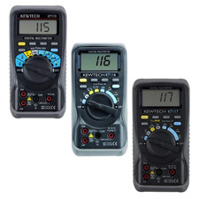 Kewtech Digital Multimeter Range – KT115 / KT116 / KT117 - Optional Case & Cali