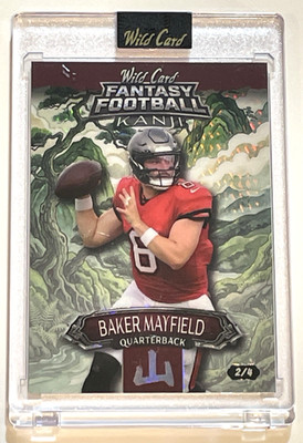 Baker Mayfield 2/4 MOUTAINS  2026 Wild Card Fantasy Football Kanji FMKMGR2-BM