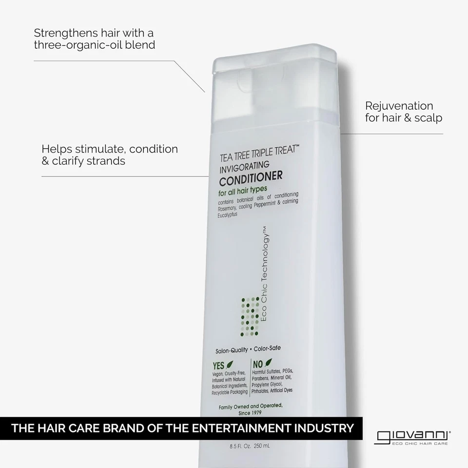 Tea Tree Oil Moisturizing Conditioner - Flaking Scalp Relief - Image 4 of 4