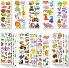 500 Kids Stickers: Dinosaur, Animal, Traffic  Reward, Potty Training