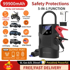 988000mAh Car Jump Starter /W 150PSI Aircompressor Safe Booster Battery Charger