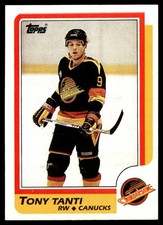 1986-87 Topps Tony Tanti Vancouver Canucks #120