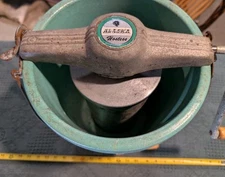 Alaska Hostess Ice Cream Freezer Vintage Ice Cream Maker Machine Works Properly