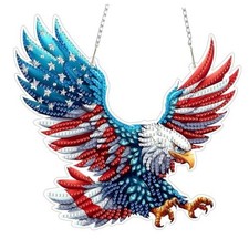 Diamond Art Hanging Kits for Adults Beginners DIY Acrylic American Flag Eagle
