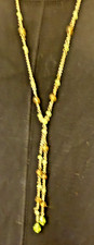 1928 Jewelry Co Long Y Necklace Green Peridot Beads
