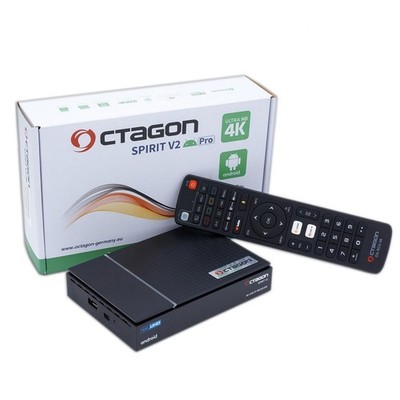 Octagon SPIRIT V2 PRO 4K UHD Android 11 IP-Receiver (HDR10+, Dual-WiFi, LAN)