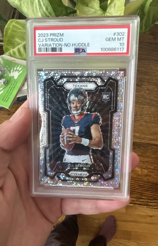2023 Panini Prizm Rookie Variation CJ Stroud #302 No Huddle Prizm PSA 10