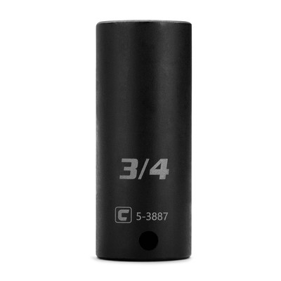 Capri Tools Deep Impact Socket, 3/8 in. Drive, 12-Point, SAE 5/16 to 1 in