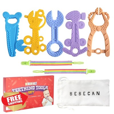 BEBECAN Silicone Baby Teether Toys