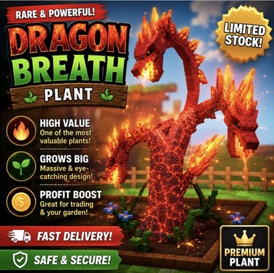  Grow a Garden 2   / 5x Dragon Breath Plant  / GAG2 Fast Delivery 