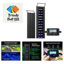 C10 Full Spectrum LED Aquarium Light 24-30in, Adjustable Brightness  Timer