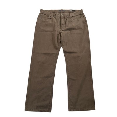 AG Adriano Goldschmied Jeans Men Size 40x32 Brown Straight Leg Weatherproof