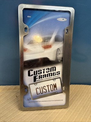 Custom Accessories 92544 Brushed Stainless Steel License Plate Frame