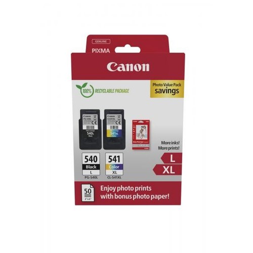 TX62426 CARTUCCIA ORIGINALE MULTIPACK PG-540L + CL-541XL + 50 FOGLI 10X15 (5224
