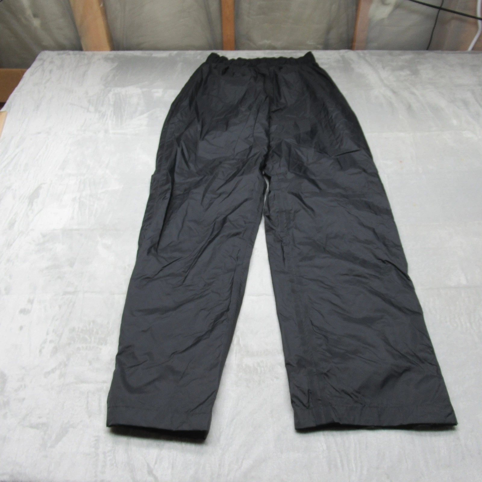Columbia Lost Lake Rain Pants Mens Small Black Waterproof Light Pack 31" Long