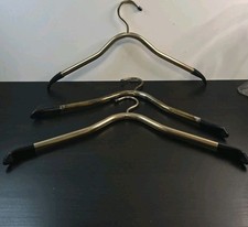 Lot Of 3 Lee Rowan Mid century Modern 24K Gold-plated Clothes Hangers