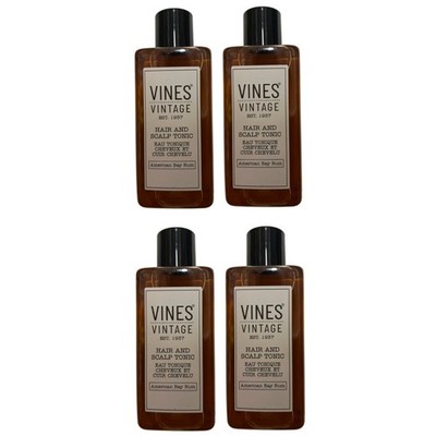 Vines Vintage American Bay Rum Hair Tonic 200ml - 4er Pack