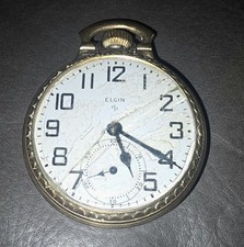 Antique 16 Size Elgin 17 Jewel Mechanical Pocket Watch 616 10k RGP