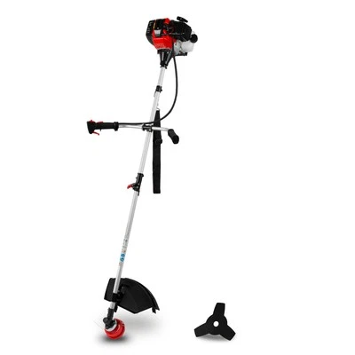 EBERTH Motorsense Rasentrimmer 2in1 Benzin Freischneider Rasenmäher Trimmer