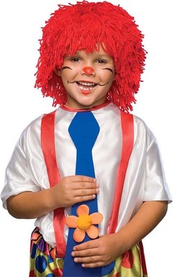 RAG DOLL CHILD BOY RAGGEDY ANDY WIG FANCY DRESS HALLOWEEN COSTUME ACCESSORY