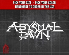 Abysmal Dawn Decal for Car Band Logo Sticker for Laptop Death Metal