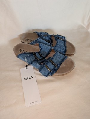 Blue Ridge Denim Sandals in Dusty Indigo