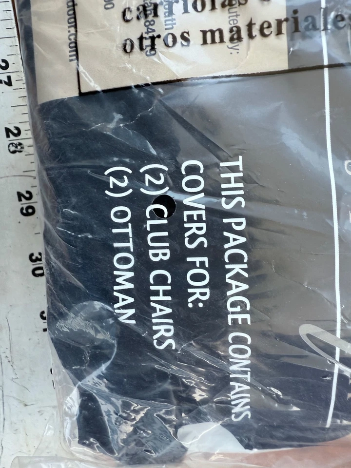 RST CLUB 椅子和 OTTOMAN 盖 2 件套 全新 — 第 3/4 张图片