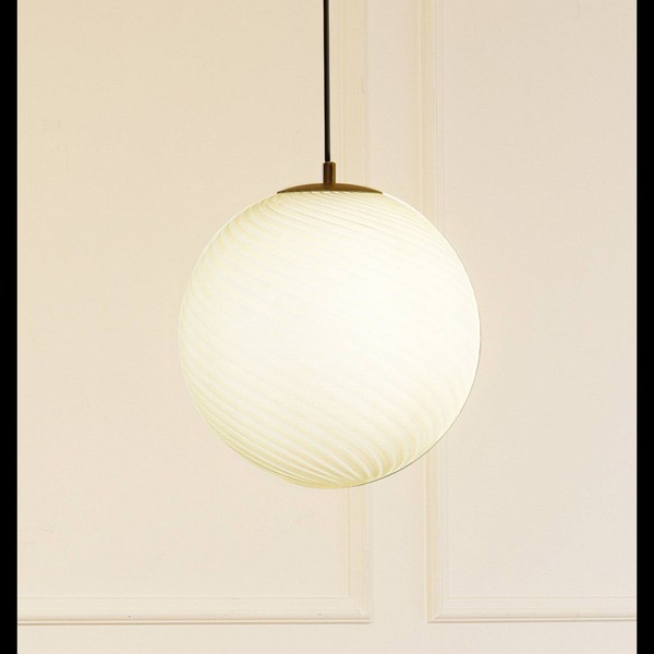Lucande Pendelleuchte 'Kestralia' (Modern) In Weiß Aus Glas (1 Flammig, E27) - H-image