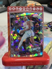 2025 Panini Prizm WNBA Kiki Iriafen #72 Silver Cracked Ice Rookie RC Mystics