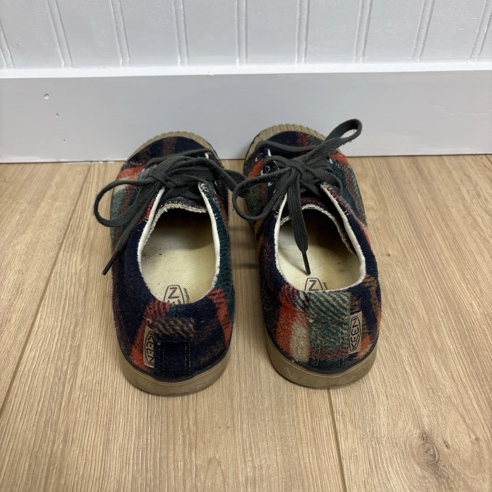 Zapatillas suaves a cuadros Keen para mujer verdes y rojas talla 7 0331 Foto 3 de 4