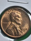 1936-S LINCOLN CENT. MS+++++/ BU/ RED. CHOICE .