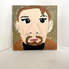 Modernist Painting Of Male Mini Canvas
