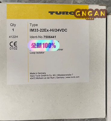 1PCS NEW TURCK IM33-22Ex-Hi/24VDC Isolating Transducer DHL shipping US free tax